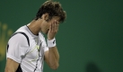 Juan Carlos Ferrero aus Spanien beim Spiel gegen Radek Stepanek aus der Tschechischen Republik während der ersten Runde des ATP Masters Shanghai. Stepanek gewann das Spiel 6:3, 6:0. Foto: ap