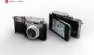 Ein Konzept der kalifornischen Black Design Association (Blackda) kombiniert das iPhone 4 mit einer Leica-Kamera. Heraus kommt sozusagen eine Smartcam. Tatsächlich soll die i9 eine eigenständige Kamera sein. Für das iPhone ist die sie im Prinzip das schützende Gehäuse. Mit der passenden App kommen alle Schnappschüsse von der Knipse auf das Smartphone. Umsetzung fragwürdig.  Foto: Black Design Association