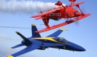 Verrückte, halsbrecherischere Manöver proben Piloten über San Fransisco. Gezeigt werden sie bei der Fleet Week. Foto: ap