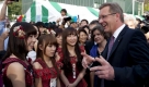 Bundespräsident Christian Wulff auf dem Deutschlandfest der deutschen Botschaft in Tokio. Wulff ist zu einem offiziellen Besuch in Japan eingetroffen. Unmittelbar nach seiner Ankunft sicherte er seinen Gastgebern Solidarität und Unterstützung nach der Erdbeben- und Reaktorkatastrophe von Fukushima zu. Während der einwöchigen Reise wird Wulff auch die Katastrophenregion im Norden des Landes besuchen. Foto: dapd