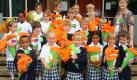 Über ihre Zuckertüten freuen sich nicht nur Schulanfänger in Deutschland. Auch in Südafrika gehören die großen Präsente zur Einschulung dazu. Foto: Deutsche Schule Johannesburg