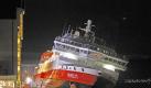 Die «Nordlys» im Hafen der westnorwegischen Stadt Ålesund. Foto: dpa