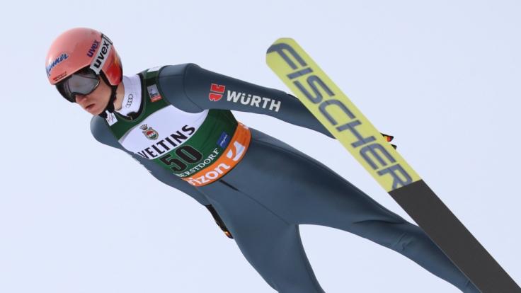 Karl Geiger aus Deutschland in Aktion.