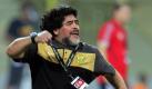 Diego Maradona klagte über Schmerzen im Bauch. Foto: Ali Haider Foto: dpa