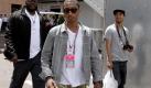 Hip Hop producer American Pharrell Williams walks through the paddock before the start of the Monaco Grand Prix at Monte Carlo circuit in Monaco, 16 May 2010. EPA/KERIM OKTEN +++(c) dpa - Bildfunk+++ Foto: dpa