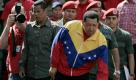Präsident Hugo Chavez während der Feierlichkeiten zum 53. Jahrestags der Einführung der Demokratie in Venezuela. 
 Foto: ap