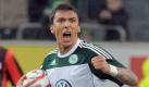 Nachdem Alexander Meier das glückliche 1:0 für die Frankfurter erzielt hatte, glich der Kroate Mario Mandzukic (Foto) für Felix Magaths VfL Wolfsburg aus. Foto: dpa