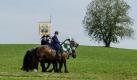 Wie vor 600 Jahren: Die Prozession mit rund 900 Reitern zählt zu den ältesten bayerischen Brauchtumsveranstaltungen. Foto: Armin Weigel Foto: dpa