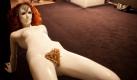 Requisiten aus dem Film A Clockwork Orange werden auf einer Ausstellung in Paris gezeigt, die dem US-Regisseur Stanley Kubrick (1928-1999) gewidmet ist. Bis 31. Juli ist die Schau für Besucher zugänglich.  Foto: dpa