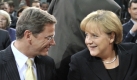 Guido Westerwelle (FDP) und Angela Merkel CDU) Foto: dpa