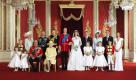 Und das offzielle Hochzeitsfoto samt königlicher Familie, der Middletons und den Blumenkindern. Foto: dapd