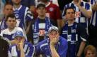 Einige Hertha-Fans randalierten in einem Sonderzug. Foto: Kay Nietfeld Foto: dpa