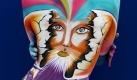 Ein Model präsentiert sich auf dem Internationalen Body Painting Festival 2009 in Daegu, Südkorea. Foto: dpa