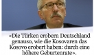 Sarrazin im Interview mit der Literaturzeitschrift Lettre International im Oktober 2009. Foto: ddp