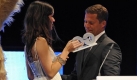 Til Schweiger war Preisträger in der Kategorie Film National. Er bekam den Preis von Kollegin Nora Tschirner überreicht. Foto: ddp