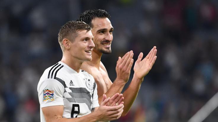 Toni Kroos und Mats Hummels nach dem geglückten Neuanfang.