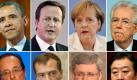 Die Staats- und Regierungschefs der Gruppe der Acht (G8) 2012 - Obere Reihe (l-r): US-Präsident Barack Obama, der Premierminister von Großbritannien, David Cameron, Bundeskanzlerin Angela Merkel (CDU), und Italiens Regierungschef Mario Monti. Untere Reihe (l-r): Der französische Präsident Francois Hollande, der russische Präsident Dmitri Medwedew, der Premierminister von Kanada, Stephen Harper und der Premierminister von Japan, Yoshihiko Noda. Fotos: dpa/Archiv Foto: dpa