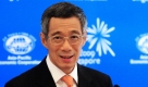 Der Premierminister von Singapur, Lee Hsien Loong, gibt eine Pressekonferenz im Präsidentenpalast. Foto: ap