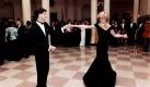 (FILES) File picture dated November 1985 showing the late Diana, Princess of Wales dancing with Hollywood actor John Travolta during a White House party in 1985 hosted by then American President Ronald Reagan and his wife Nancy. The Prince of Wales and his second wife Camilla, Duchess of Cornwall, are currently on an offical trip to the United States this week starting 01 November 2005, their first since they married in April. EPA/COURTESY RONALD REAGAN LIBRARY +++(c) dpa - Bildfunk+++  Foto: dpa