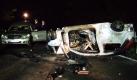Eine Frau ist bei einem schweren Verkehrsunfall in der Nhe von Thyrnau gettet worden. Zwei weitere Menschen wurden leicht verletzt. Das Auto der Frau berschlug sich und hat nach Angaben der Polizei sofort Feuer gefangen. Foto: dpa