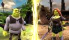 Während des Spiels können sich Shrek und seine Gefährten zwischen zwei Parallelwelten hin und her bewegen - der heilenMärchenwelt und dem schrecklichen Rumpelimperium. Das müssen sie auch, denn manche Rätsel sind nur in einer Welt lösbar.Der Magische Spiegel ist das Tor zur jeweils anderenWelt. Foto: Activision-Blizzard