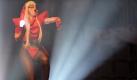 Die amerikanische Sängerin Lady GaGa bei einem Auftritt am
Freitag (29.08.2008) bei der RTL Chartshow 'The Dome 47' in der SAP
Arena in Mannheim. Zu der Chartshow erwarteten die Veranstalter bis zu
10 000 Zuschauer. Foto: dpa