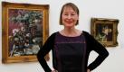 Stolz steht Generaldirektorin Ingrid Mössinger in den Kunstsammlungen in Chemnitz vor dem Bild Flieder und Tulpen von Lovis Corinth (1858 - 1925). Mössinger hat etwas geschafft, was vor wenigen Jahren undenkbar schien: Die Industriestadt am Rande des sächsischen Erzgebirges wird, wenn es um Kunst geht, in einem Atemzug mit den Metropolen New York, London, Rom und Dresden genannt. Foto: dapd