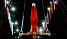 Der Chinese Chen Yibing tritt bei den Turn-Weltmeisterschaften in Rotterdam zur Qualifikationsrunde an den Ringen an. Foto: dapd
