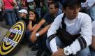 Mitarbeiter des venezoelanischen Fernsehsenders RCTV protestieren vor ihrem Arbeitsplatz, nachdem die Kabelbetreiber in Venezuela den Sender, der dem Präsidenten Hugo Chavez kritisch gegenübersteht, aus dem Programm nahmen. Foto: AP