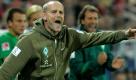 Wozu die Aufregung? Souverän konnte sich Werder Bremen mit Trainer Thomas Schaaf (im Bild) gegen den FSV Mainz durchsetzen. Die Hanseaten drehten das Spiel nach einem 0:1 Rückstand und setzten sich am Ende mit 3:1 in der Coface-Arena durch. Foto: dapd