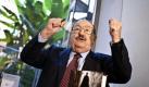 Umberto Eco in Rom während der Vorstellung seines Buches 'Der Friedhof in Prag'. Foto: dpa