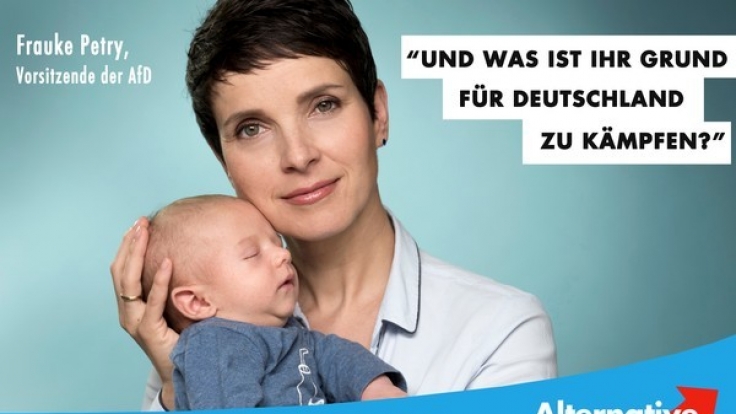 Benutzt Frauke Petry ihr Baby für den Wahlkampf?