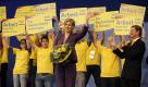 Bei der Europawahl 2009 ist Koch-Mehrin erneut Spitzenkandidatin der FDP. Die Partei legt wieder deutlich zu und bekommt 11 Prozent der Stimmen. Koch-Mehrin wird erneut stellvertretende Vorsitzende der liberalen Fraktion im Straßburger Parlament. Foto: ddp