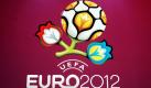 Das offizielle Logo der EURO 2012 wurde heute in Kiew vorgestellt. Polen und die Ukraine wurden als Gastgeber für die Fußball-Europameisterschaft ausgewählt. Foto: dpa