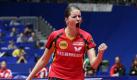 Irene Ivancan hat mit dem TTC Berlin die Champions League gewonnen. Foto: Friso Gentsch Foto: dpa