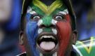A South African fan shows his support ahead of their Rugby World Cup game against Fiji at the Wellington Regional Stadium in Wellington, New Zealand, Saturday, Sept. 17, 2011. (Foto:Themba Hadebe/AP/dapd) Foto: dapd