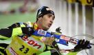 Der Franzose Martin Fourcade sicherte sich auch den Sieg im Verfolgungsrennen. Foto: Anders Wiklund Foto: dpa