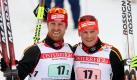 Axel Teichmann (l) und Tobias Angerer sind in der Saisonvorbereitung neue Wege gegangen. Foto: Kay Nietfeld Foto: dpa