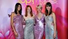 Die Final-Anwärterinnen Alisar (von links nach rechts), Hanna, Laura und Neele aus der ProSieben-Castingshow Germany's Next Topmodel posieren in Köln. Die Entscheidung darüber, wer am 10. Juni im Finale stehen wird, fällt im Halbfinale am Mittwoch. Die vier Anwärterinnen sind die letzten von insgesamt 23.248 Bewerberinnen.  Foto: dpa