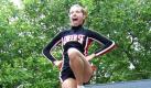 Cheer SF heißt das Team aus San Francisco. Vor dem Wettkampf zeigen alle Cheerleader eine gemeinsame Performance fürs Publikum. Foto: news.de