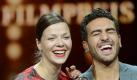 Jessica Schwarz und Elyas M' Barek moderieren die Verleihung des den Deutschen Filmpreises Foto: Jens Kalaene  Foto: dpa