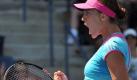 Andrea Petkovic jubelt nach ihrem Einzug in die dritte Runde. Foto: dpa