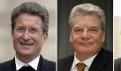Berlin/ Die Kombo aus Archivbildern zeigt Bischof Wolfgang Huber (v.l.), ehemaliger Ratsvorsitzender der Evangelischen Kirche, den Buergerrechtler Joachim Gauck und die Oberbuergermeisterin von Frankfurt, Petra Roth (CDU). Huber, Gauck und Roth werden nach dem Ruecktritt von Christian Wulff als potenzielle Anwaerter fuer das Amt des Bundespraesidenten gehandelt. (zu dapd-Text) Foto: Gottschalk/Guelland/Vedder/dapd Foto: dapd