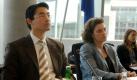 Carola Reimann, hier neben dem FDP-Vorsitzenden Philipp Rösler, ist die Speerspitze der SPD in Sachen Sex Appeal. Sie führt das parteiinterne Ranking aktuell an, ihre härteste Verfolgerin ist  Foto: Deutscher Bundestag/Lichtblick/Achim Melde
