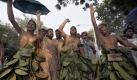 Proteste gegen steigende Nahrungsmittelpreise halten Neu Delhi sollen die Regierung zum Handeln zwingen. Foto: ap