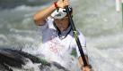 Jennifer Bongardt in Aktion. Die deutschen Kanuten haben bei den ersten Entscheidungen der Slalom-EM einen Sieg und einen zweiten Platz eingefahren.

Weltmeisterin Jasmin Schornberg, der ehemalige WM-Champ Jennifer Bongardt und Melanie Pfeifer waren im slowakischen Bratislava in der Mannschafts-Konkurrenz des Kajak-Einers zu stark für die Gegner.
 Foto: dpa