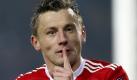 Mit dem zweiten Treffer der Gäste aus Deutschland nach 52 Minuten stellte Bayern-Stürmer Ivica Olic die Weichen auf Sieg. Für ihn kam eine Viertelstunde vor Schluss Anatoli Timoschtschuk aufs Feld und erzielte in der letzten Spielminute ebenfalls ein Tor. Foto: dpa
