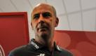 Der ehemalige Nationalspieler Mario Basler ist neuer Trainer von Rot-Weiß Oberhausen. Der Fußball-Drittligist stellte den 42-Jährigen auf einer Pressekonferenz in Oberhausen vor. «Ich freue mich auf die Aufgaben und bin heiß, nachdem ich seit Mai Fußball nur von der Couch aus verfolgen konnte», sagte der gut gelaunte Basler. Foto: dapd