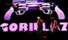 Damon Albarn gibt beim Auftritt seiner Band Gorillaz alles: Die Briten traten beim Coachella Valley Musikfestival im kalifornischen Indio als Headliner auf. Foto: ap