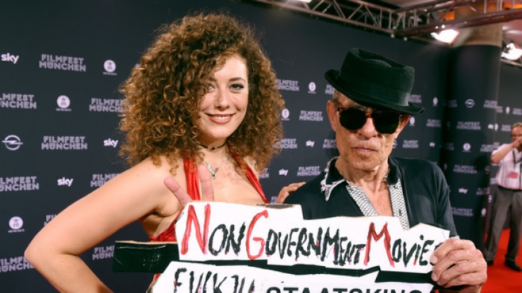 Leila Lowfire mit Filmemacher Klaus Lemke beim Filmfest in München.